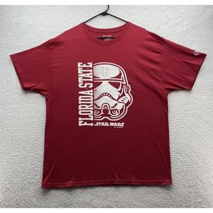 Champion FSU Seminoles T-Shirt Mens XL Red Star Wars Storm Trooper Florida State